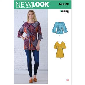 New Look Pattern 6638 Misses' Knit Tops