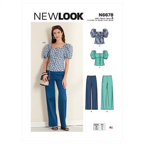 New Look Pattern 6678 Missess' Top and Trousers