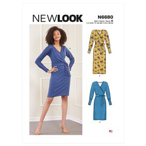 New Look Pattern 6680 Misses' Knit Dress