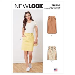 New Look Pattern 6703 Misses' Skirts