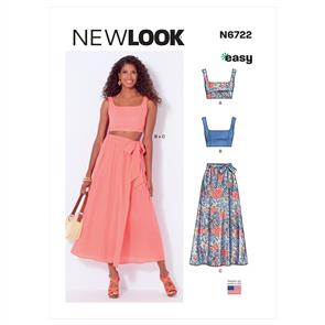 N6737, Misses' Jacket, Wrap Halter Top and Shorts