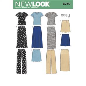 New Look Pattern 6730 Misses Separates