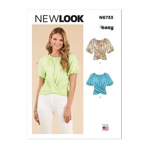New Look Pattern 6733 Misses' Knit Tops