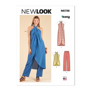 New Look Pattern 6736 Misses' Tops and Pants