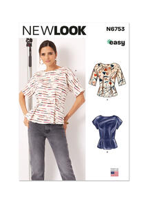 New Look Misses' Top With Sleeve Variations