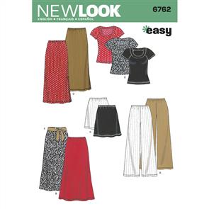 New Look Pattern 6762 Misses Separates