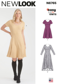 New Look Sewing Pattern Misses' Knit Dresses N6765