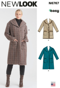 New Look Sewing Pattern Misses' Coats N6767