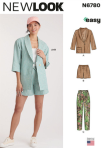New Look Sewing Pattern Misses' Jacket, Shorts and Pants N6780