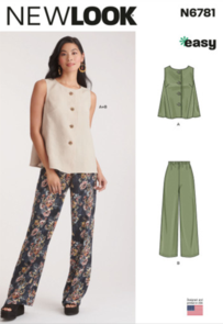 New Look Sewing Pattern Misses' Top and Pants N6781