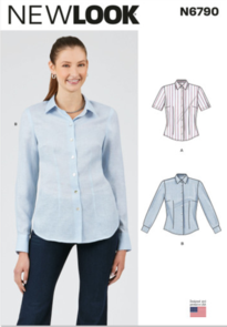 New Look Sewing Pattern Misses' Blouse with Two Sleeve Lengths N6790