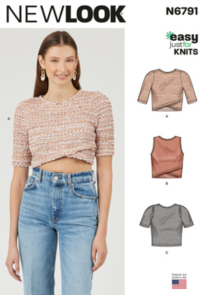 New Look Sewing Pattern Misses' Knit Tops N6791