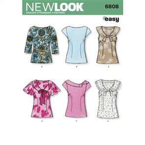 New Look Pattern 6808 Misses Tops