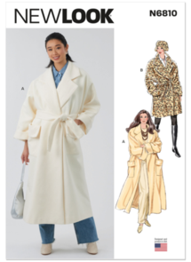 New Look Sewing Pattern Misses' Coat with Belt in Two Lengths N6810