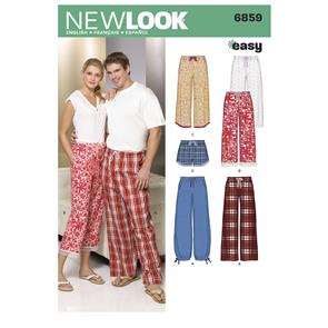 New Look Pattern 6859 Miss/Men Separates