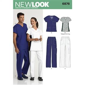 New Look Pattern 6876 Miss/Men Scrubs