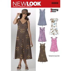 New Look Pattern 6889 Misses Dresses