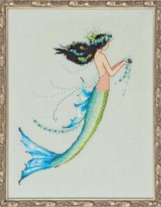 Mirabilia Cross Stitch Chat + Bead Pack - Mermaid Azure