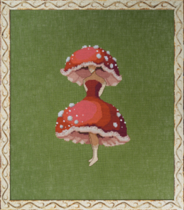 Mirabilia Cross Stitch Chart + Bead Pack - Miss Forest Mushroom