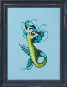 Mirabilia Cross Stitch Chart + Bead Kit - Antarctic Ocean Mermaid