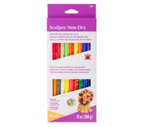 Sculpey Non Dry Modeling Clay - Colour Sampler 20pc