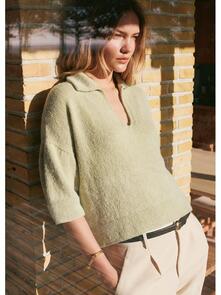 Lana Grossa Pattern / Kit - Ecopuno - Womens Polo Shirt (0230)