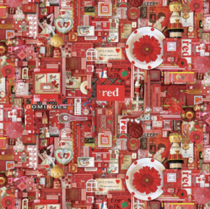 Northcott Color Collage - Red Collage