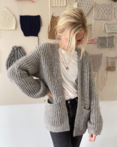 Petite Knit November Jacket - Knitting Pattern / Kit
