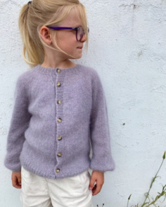 Petite Knit Novice Cardigan Junior - Mohair Edition - Knitting Pattern / Kit