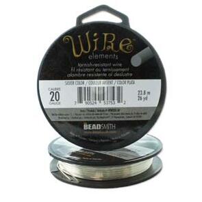 The Beadsmith  20 Gauge - Silver Plated Wire, 23.8m (26yd)