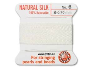 The Beadsmith Natural Silk, Pearl side, Bead Cord