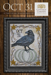 Cottage Garden Samplings Cross Stitch Chart: Oct 31