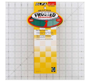 OLFA Frosted Non-slip Ruler - 12.5" Square
