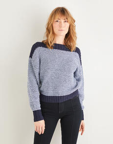 Sirdar 10202 Wide Neck Batwing Sweater Knitting Pattern / Kit