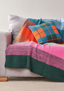 Rowan Knitting Pattern - Check It Cushion