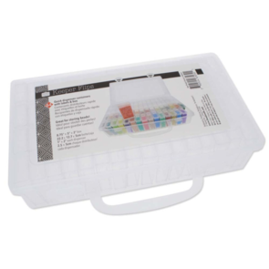 The Beadsmith Keeper Flips storage box W/64 Dispenser Containers