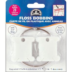 DMC Plastic Floss Bobbins with Rings