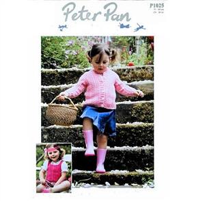 Peter Pan Pattern P1025 Cabled Cardigan and Top