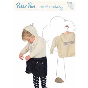 Peter Pan P1181 - Hooded Sweaters - Knitting Pattern