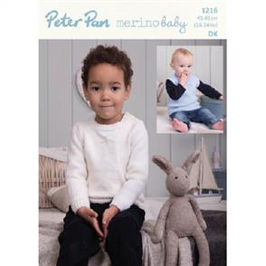 Peter Pan P1216 - Sweater and Tank Top - Knitting Pattern
