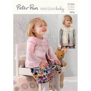 Peter Pan P1264 Angel Cardigan Sleeved or Sleeveless