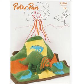 Peter Pan Pattern P1266 Dinosaur and Blanket