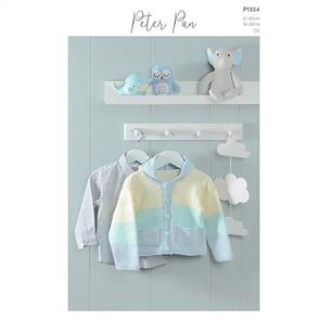 Peter Pan P1324 - Hooded Jackets - Knitting Pattern