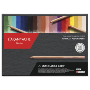 Caran d'Ache Luminance 6901 Colouring Pencil Portrait Set of 20