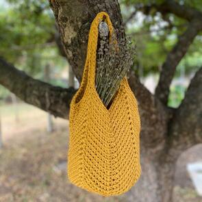 Hoooked RibbonXL Solid : Toscana Bag - Harvest Ocre
