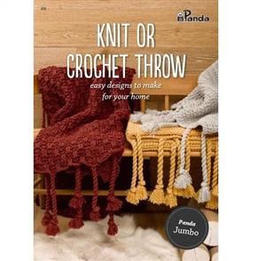 Panda 809 Knit or Crochet Throw