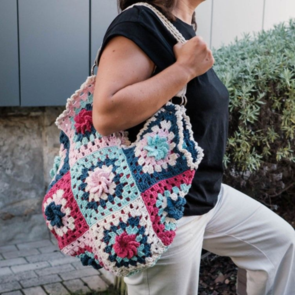 Hoooked Eco Barbante Milano : Granny Square Bag