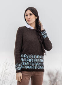 Blue Sky Fibers Woolstok - Browns Valley Pullover - Knitting Pattern / Kit