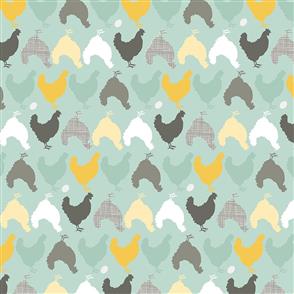 Prairie Sisters Fabric - Hunt and Peck Mint
