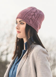 Blue Sky Fibers Woolstok - Claremont Cabled Hat - Knitting Pattern / Kit